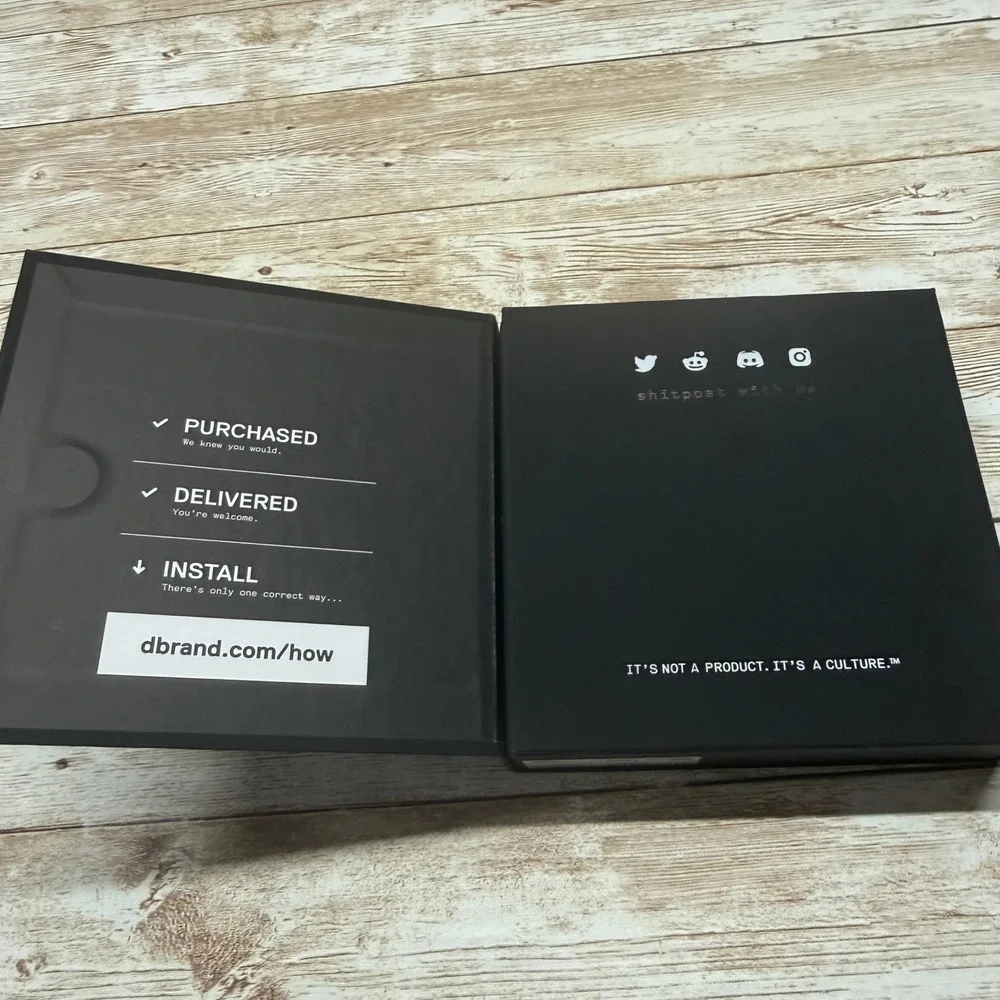 dbrand open box
